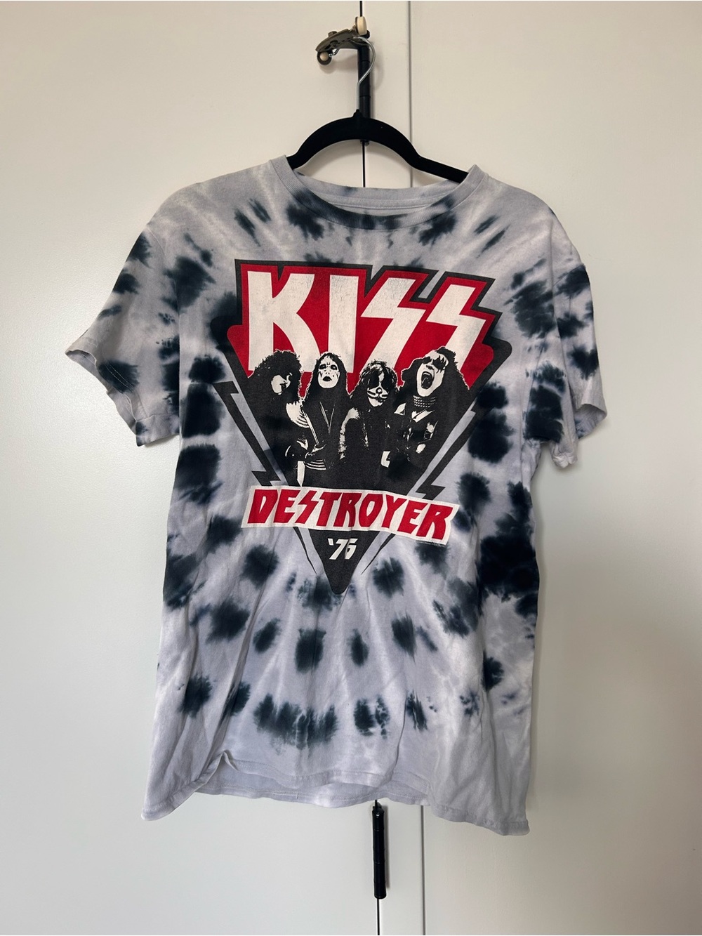 Liquid Blue Tie-Dye Logo T-Shirt - Blue, White
